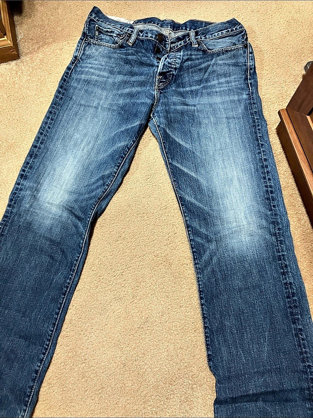 Abercrombie & Fitch Men's Straight Leg Jeans Waist 32 Length 34 Blue